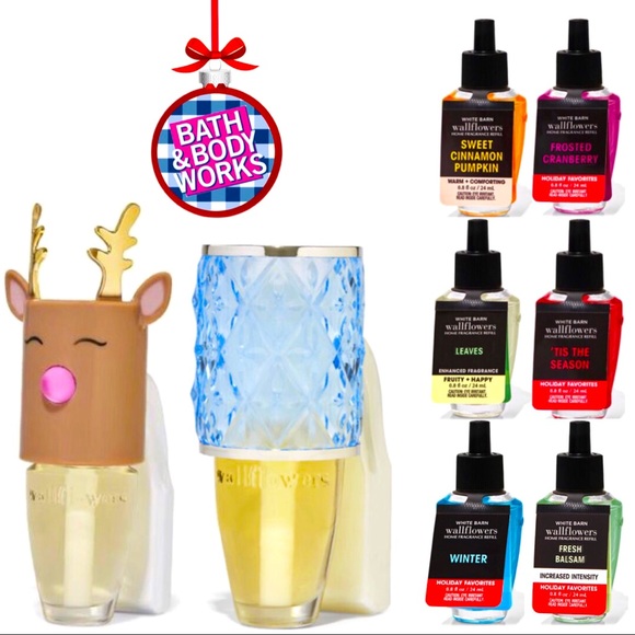 HOT Bath And Body Works Christmas Wallflower Scents Bath Body